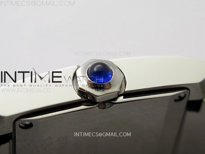 Tank Francaise Ladies 21.2mm SS 8848F 1:1 Best Edition Silver Dial on SS Bracelet Ronda Quartz
